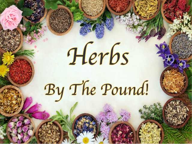 Bulk Herbs sold by the pound