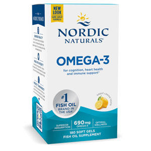 Omega – 3 Lemon 180 Softgels
