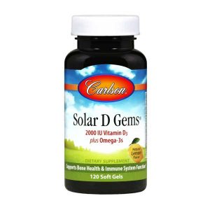 Solar D Gems 2000 IU 120 Softgels