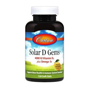 Solar D Gems 4000 IU 120 Softgels