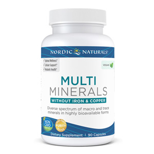 Multi Minerals Iron & Copper Free 90 Vegan Caps