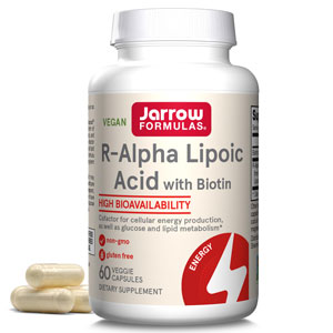 R-Alpha Lipoic 100mg + Biotin 60 Veg Caps