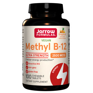 Jarrow Methyl B12 2500mcg 100 Chew Tabs