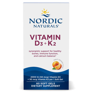 Vitamin D3 + K2 Softgels 60